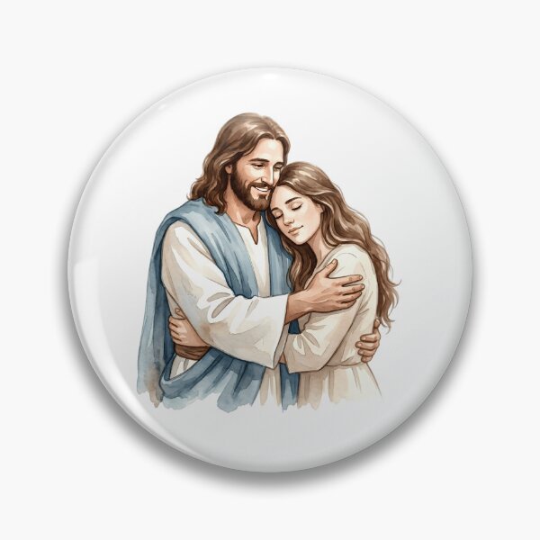 Item preview, Jesus Embrace Watercolor Christian  designed and sold by stylishdzign.