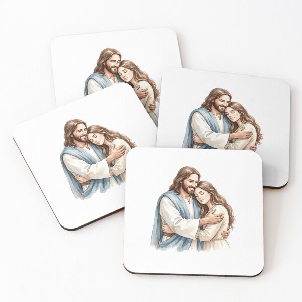 Item preview, Jesus Embrace Watercolor Christian  designed and sold by stylishdzign.