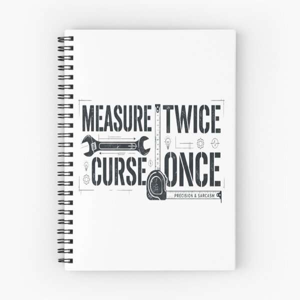 Item preview, Measure Twice Curse Once Funny Tradesman Shirt designed and sold by ArtsyElegance4U ⭐⭐⭐⭐⭐.