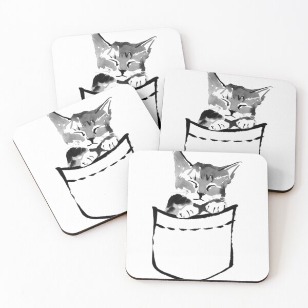 Item preview, pocket cute cat  designed and sold by AARABwino.