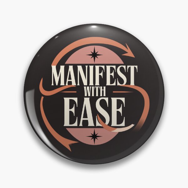 Item preview, Manifest With Ease – Positive Mindset & Abundance Quote designed and sold by CosmicQuietStudio.