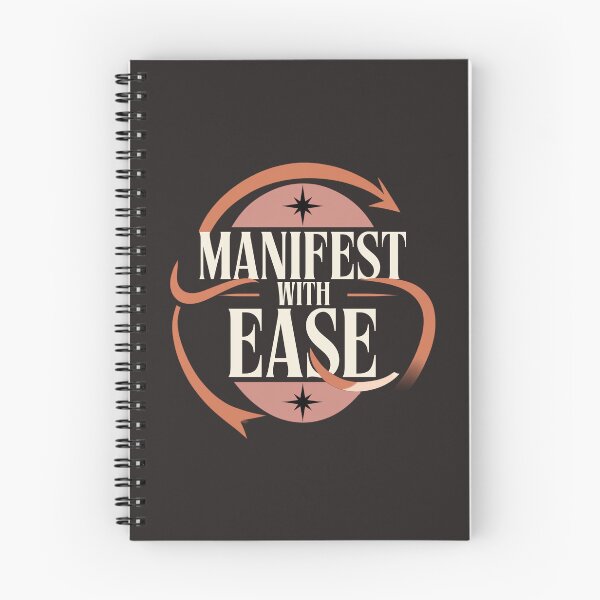 Item preview, Manifest With Ease – Positive Mindset & Abundance Quote designed and sold by CosmicQuietStudio.