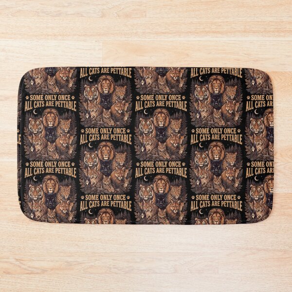 Item preview, Funny All Cats Are Pettable Some Only Once Wild Vintage designed and sold by Strow--bary.