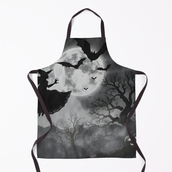 Item preview, Spooky Witch & Twin Moons: Halloween Forest Flight designed and sold by Daniela`s shop.