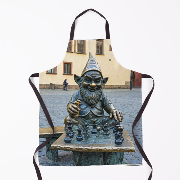 Item preview, Gnome Playing Chess Art Print – Chess Lover Gift, Poland Travel Decor designed and sold by Purrfecta.