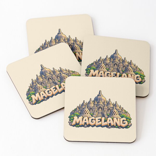Item preview, Borobudur Temple Magelang Indonesia – Indonesian Landmark Illustration designed and sold by Leeded.