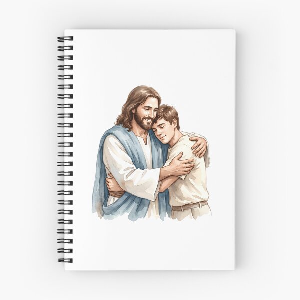 Item preview, Jesus Embracing Young Man Christian  designed and sold by stylishdzign.