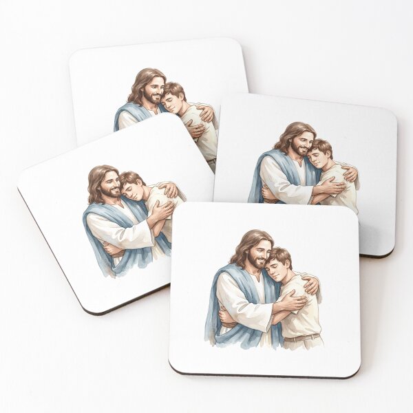 Item preview, Jesus Embracing Young Man Christian  designed and sold by stylishdzign.