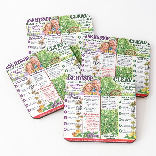 Item preview, Anise Hyssop and Cleavers Guide designed and sold by New Wave Artworks & Odds &Ends.