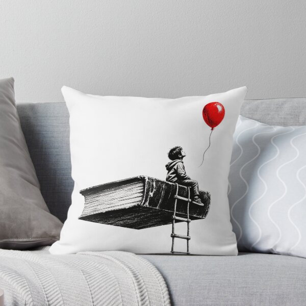 Item preview, The Balloon Thief – Surrealist Urban Stencil Street Art designed and sold by Cavalier-org.