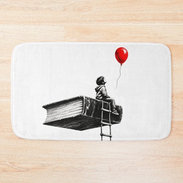 Item preview, The Balloon Thief – Surrealist Urban Stencil Street Art designed and sold by Cavalier-org.