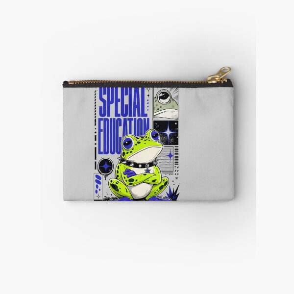 Item preview, Special Education Frog Graphic Poster T-Shirt | Funny SPED Teacher Toad Inclusion Educator Back to School Appreciation Gift Violet Green Comic Art designed and sold by illeN-Art-World.