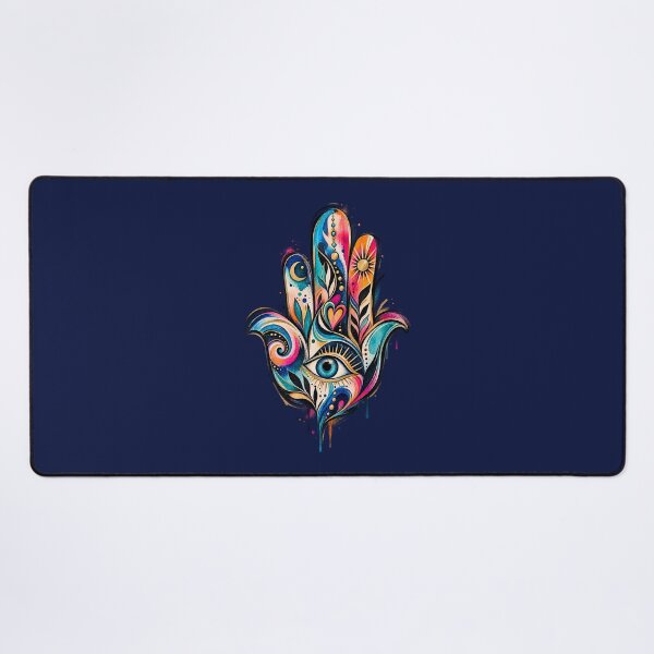 Item preview, Colorful Hamsa Hand with Eye designed and sold by OMdesign10.