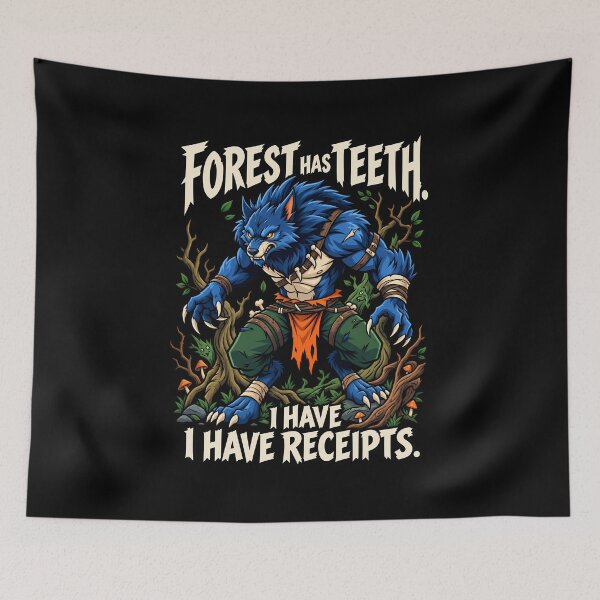 Item preview, Forest Werewolf Warrior With A Terrible Sense Of Humor designed and sold by Tong4130.