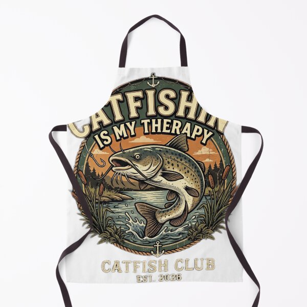 Item preview, Catfishin' Is My Therapy Funny Catfish Fishing T-Shirt designed and sold by Dabsky.