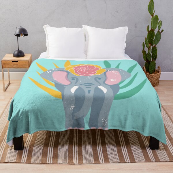 Item preview, Floral Elephant designed and sold by IvysCreativityHouse.