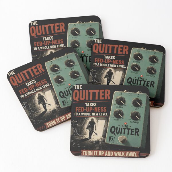 Item preview, The Quitter – a guitar pedal that takes fed-up-ness to a whole new level designed and sold by Mantramontics.