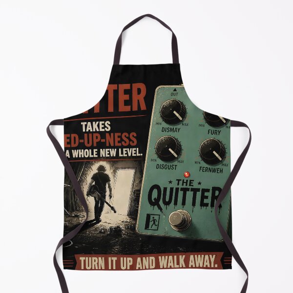 Item preview, The Quitter – a guitar pedal that takes fed-up-ness to a whole new level designed and sold by Mantramontics.
