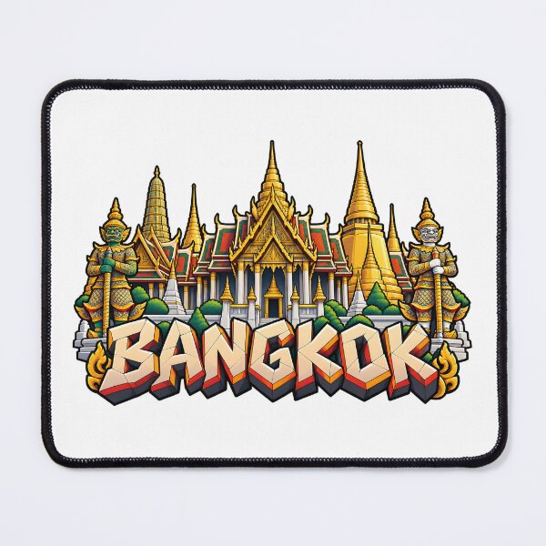 Item preview, Grand Palace Bangkok Thailand – Thai Landmark Travel Illustration designed and sold by Leeded.