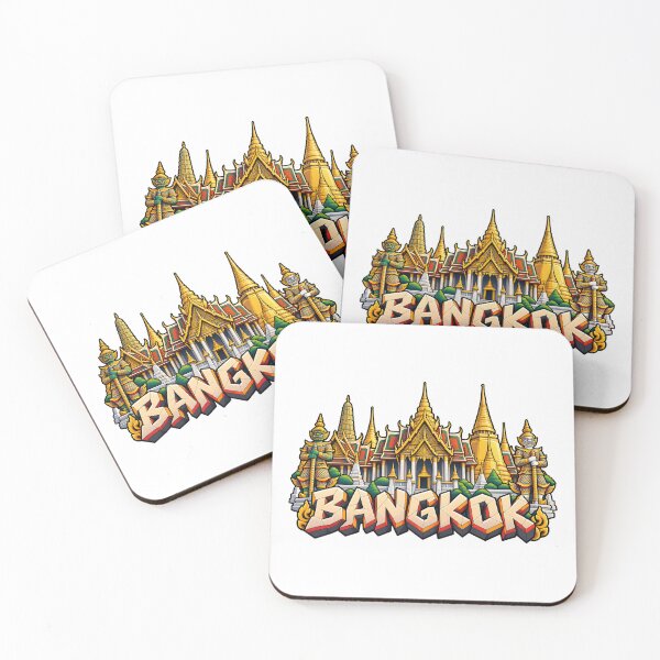 Item preview, Grand Palace Bangkok Thailand – Thai Landmark Travel Illustration designed and sold by Leeded.