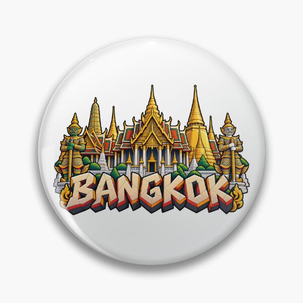 Item preview, Grand Palace Bangkok Thailand – Thai Landmark Travel Illustration designed and sold by Leeded.