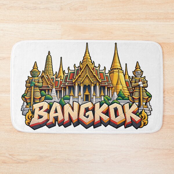 Item preview, Grand Palace Bangkok Thailand – Thai Landmark Travel Illustration designed and sold by Leeded.