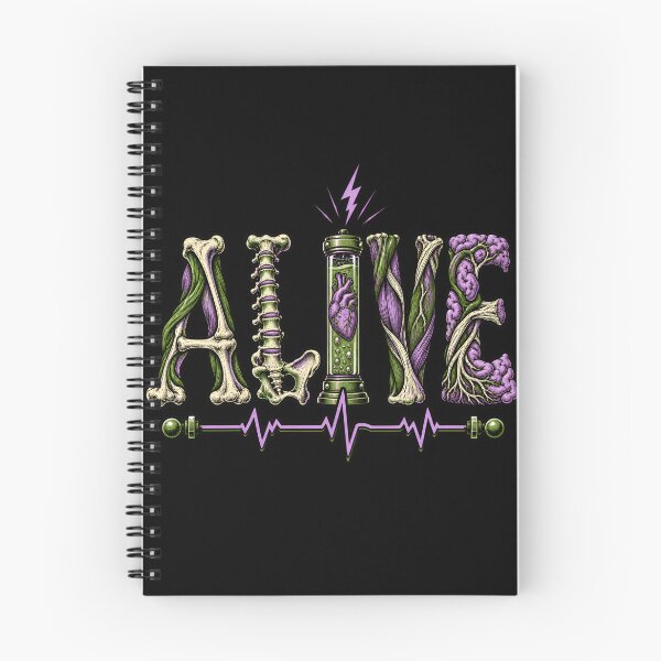 Item preview, Frankenstein ALIVE Anatomy Lettering designed and sold by Fenay Designs.