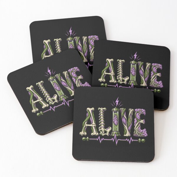 Item preview, Frankenstein ALIVE Anatomy Lettering designed and sold by Fenay Designs.