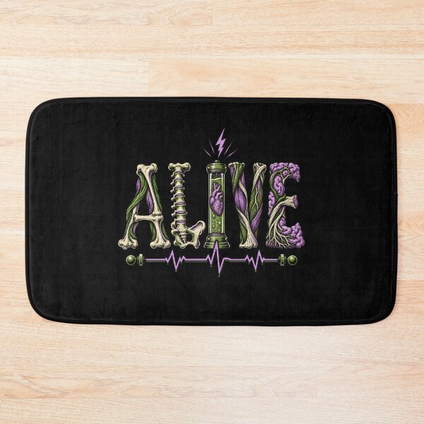 Item preview, Frankenstein ALIVE Anatomy Lettering designed and sold by Fenay Designs.