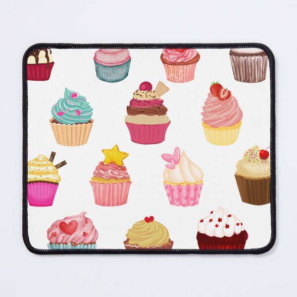 Item preview, Watercolor Cupcake Pattern Sweet Treats Design designed and sold by Anita Ohulo.