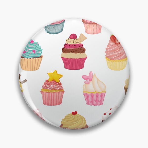 Item preview, Watercolor Cupcake Pattern Sweet Treats Design designed and sold by Anita Ohulo.