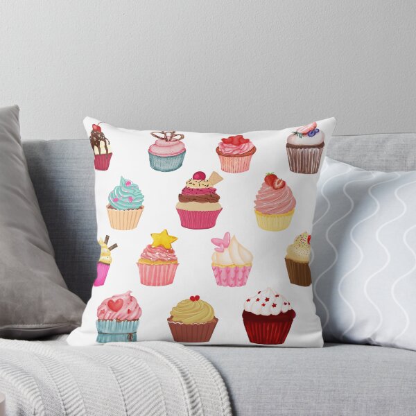 Item preview, Watercolor Cupcake Pattern Sweet Treats Design designed and sold by Anita Ohulo.