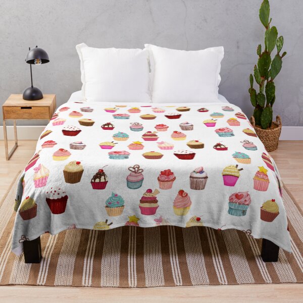 Item preview, Watercolor Cupcake Pattern Sweet Treats Design designed and sold by Anita Ohulo.