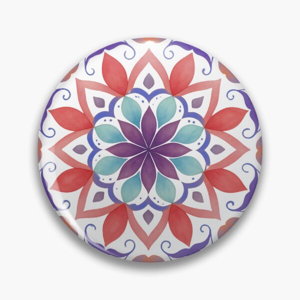 Item preview, Vibrant Psychedelic Floral Mandala designed and sold by RAJASWARSTORE.