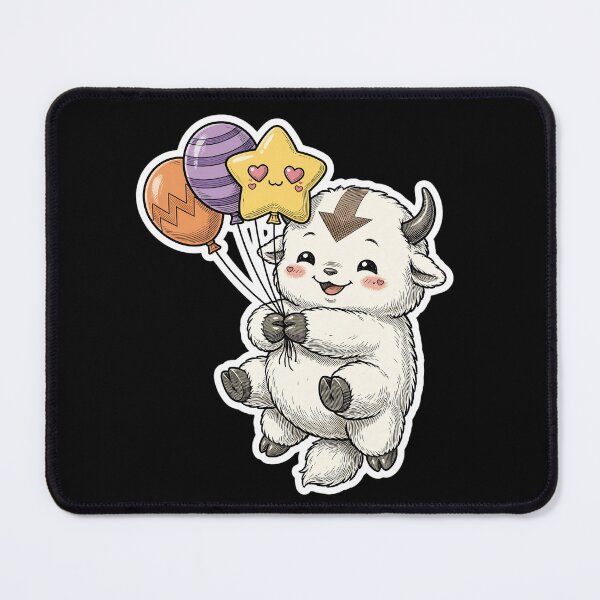 Item preview, Cute Baby Appa 6 Legs with Balloons Avatar The Last Airbender ATLA designed and sold by HealingEraInk.