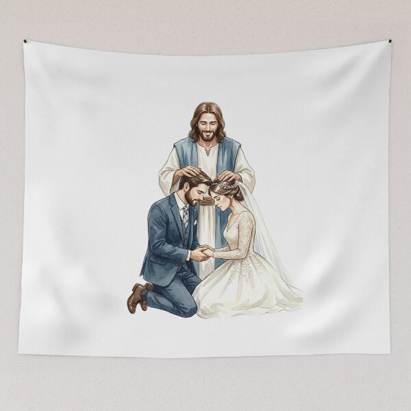 Item preview, Jesus Blessing Christian Wedding  designed and sold by stylishdzign.