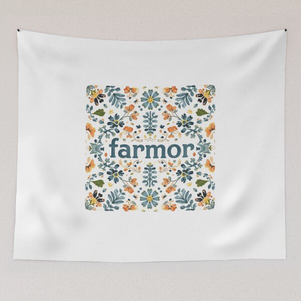 Artikelvorschau, Farmor skandinavisches Volkskunst-Blumenmuster entworfen und verkauft von Designbynorase.