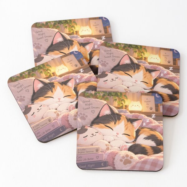 Item preview, Kitten & Sleeping designed and sold by BlackDotBunny.