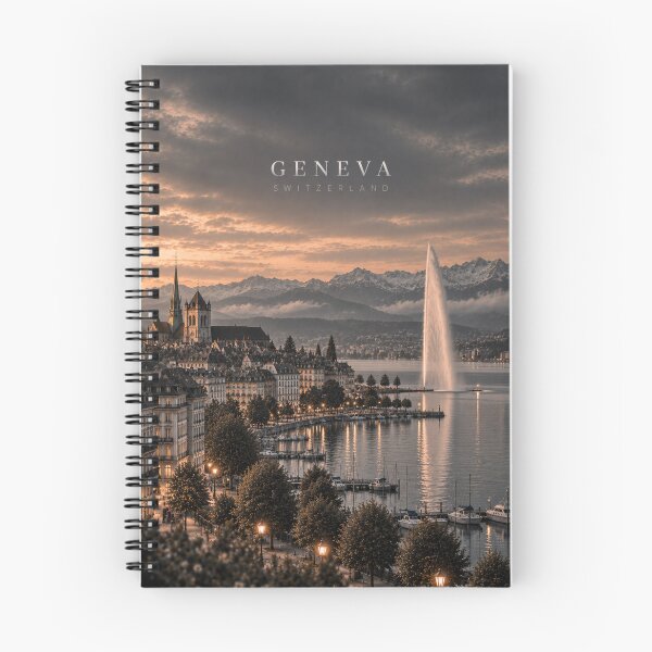 Item preview, Geneva Cinematic Monochrome City Artwork designed and sold by MichaeIRellov.
