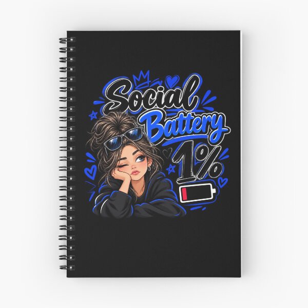Item preview, Messy Bun Girl Social Battery 1 Percent Cute Introvert T-Shirt designed and sold by Shuvra Gain.