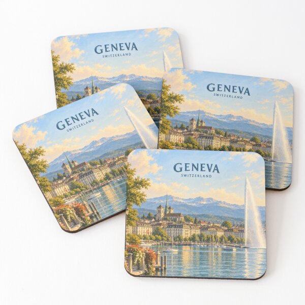 Item preview, Geneva Painterly Swiss City Impression designed and sold by MichaeIRellov.