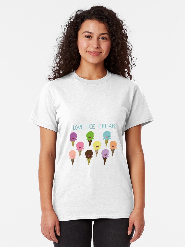 Alternate view of I love Ice Cream Classic T-Shirt