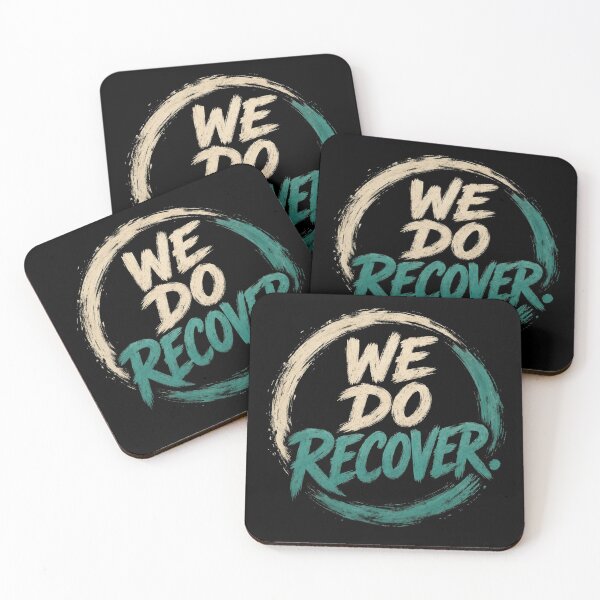 Item preview, We Do Recover Mental Health Sobriety Quote designed and sold by CF_VintageDesign.