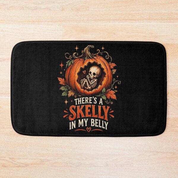 Item preview, There's a Skelly In My Belly Halloween Pregnancy Mom Announcement designed and sold by LovelyEvaDesign.