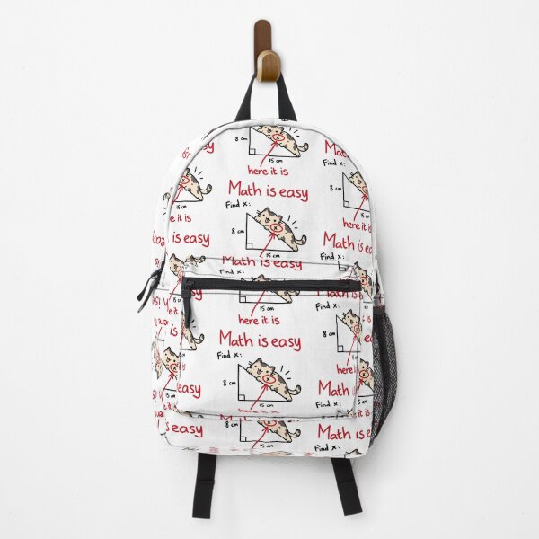 Item preview, Math Is Easy Funny Cat Math Meme designed and sold by MonkiFlipp.