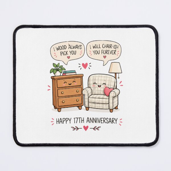 Item preview, Funny 17th Anniversary | Furniture Anniversary Card designed and sold by Aesthetic-Avenue.