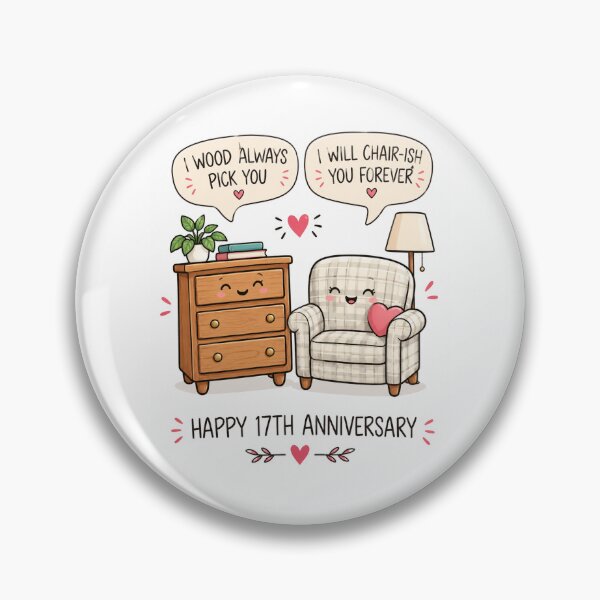 Item preview, Funny 17th Anniversary | Furniture Anniversary Card designed and sold by Aesthetic-Avenue.