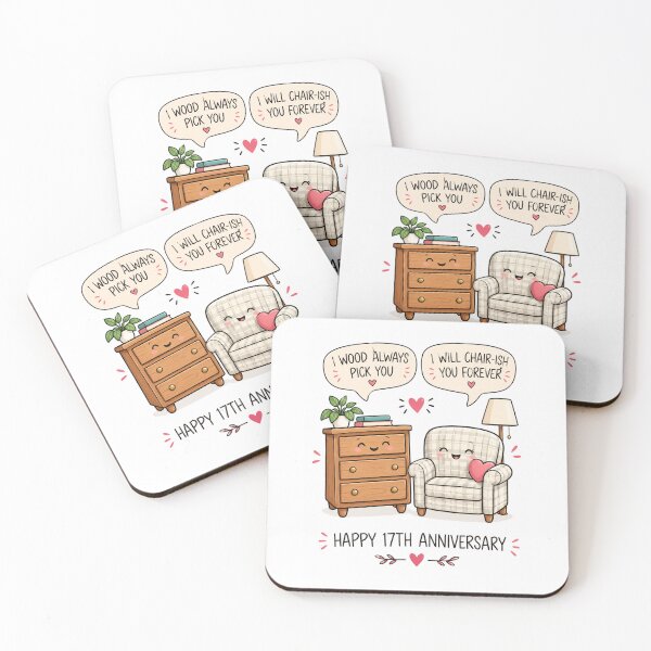Item preview, Funny 17th Anniversary | Furniture Anniversary Card designed and sold by Aesthetic-Avenue.