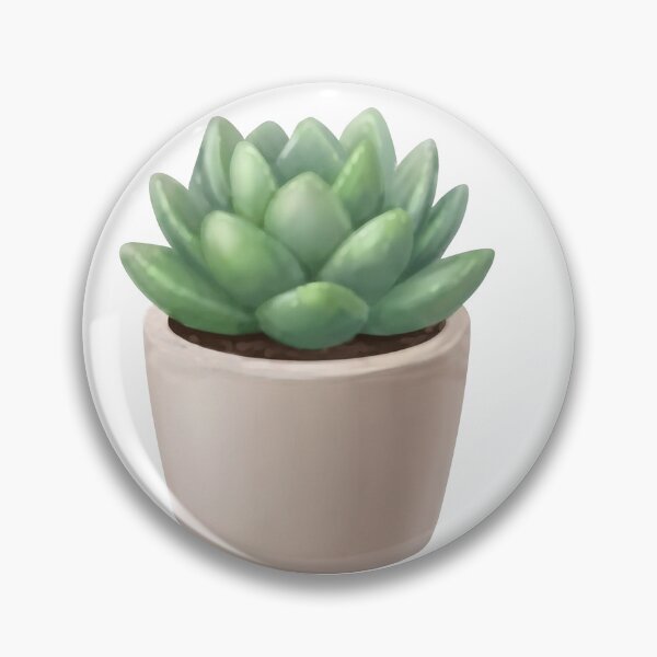 Item preview, Cute Green Potted Succulent Plant - Plant Lover Aesthetic Art designed and sold by Sharif Islam.
