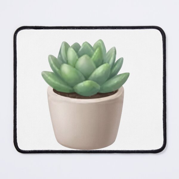 Item preview, Cute Green Potted Succulent Plant - Plant Lover Aesthetic Art designed and sold by Sharif Islam.